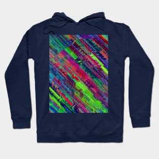 abstract colorful waves Hoodie